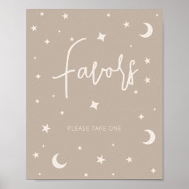Twinkle Twinkle Little Star Shower Favors Poster