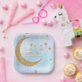Twinkle Twinkle Little Star Square Paper Plate Pappteller (Party)
