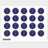 Twinkle Twinkle Little Star Stickers - Blau, Silbe (Blatt)
