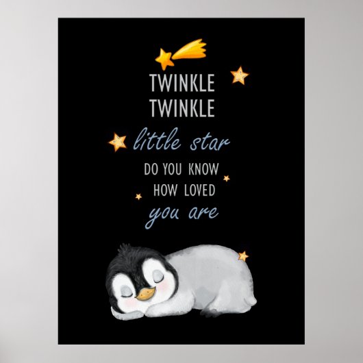 Twinkle, Twinkle Little Star Super Niedlich Pingui Poster (Vorne)