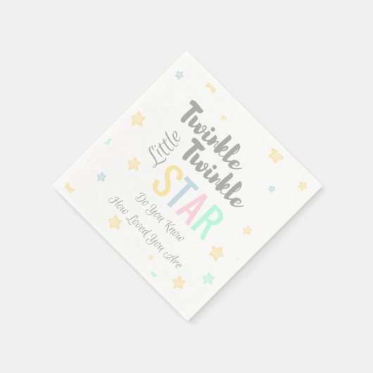 Twinkle Twinkle Little Star Theme - Paper Napkins Serviette (Ecke)