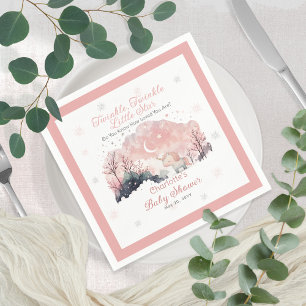 Twinkle Twinkle Little Star Unicorn Baby Shower Serviette