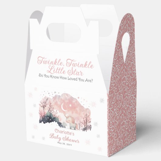 Twinkle Twinkle Little Star Unicorn Kinderdusche Geschenkschachtel (Geöffnet)