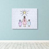 Twinkle Twinkle Little Star Vintag Kinderzimmer Rh Leinwanddruck (Insitu (Holzboden))