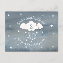 Twinkle Twinkle Little Star Watercolor Geburtstag