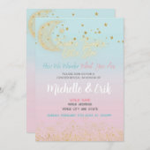 Twinkle Twinkle Little Star Wie wir uns wundern Einladung (Vorne/Hinten)