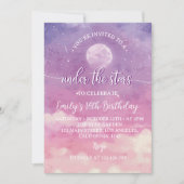 Twinkle Twinkle Little Stars Einladung zum Geburts (Vorderseite)