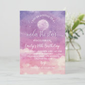 Twinkle Twinkle Little Stars Einladung zum Geburts (Stehend Vorderseite)