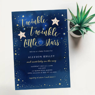 Twinkle Twinkle Little Stars Geburtstagseinladung Einladung