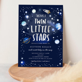 Twinkle Twinkle Little Stars Geburtstagseinladung Einladung