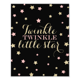 Twinkle Twinkle Little Stars Kinderzimmer drucken Fotodruck