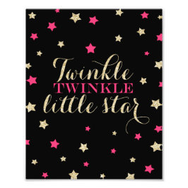 Twinkle Twinkle Little Stars Kinderzimmer drucken Fotodruck