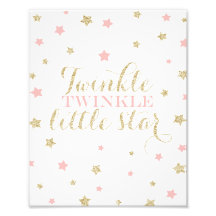Twinkle Twinkle Little Stars Kinderzimmer drucken