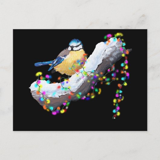 Twinkle Twinkle Little Tit Feiertagspostkarte (Vorderseite)