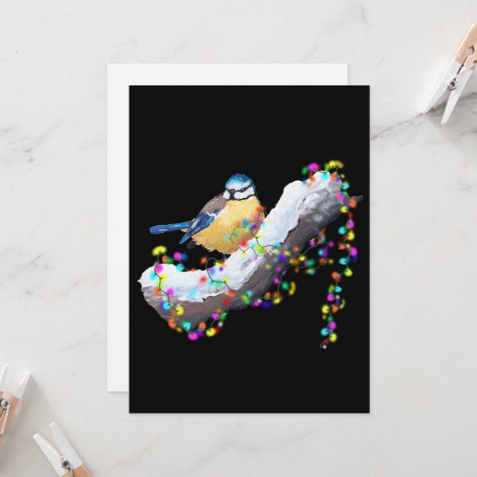 Twinkle Twinkle Little Tit Karte (Vorderseite/Rückseite Beispiel)