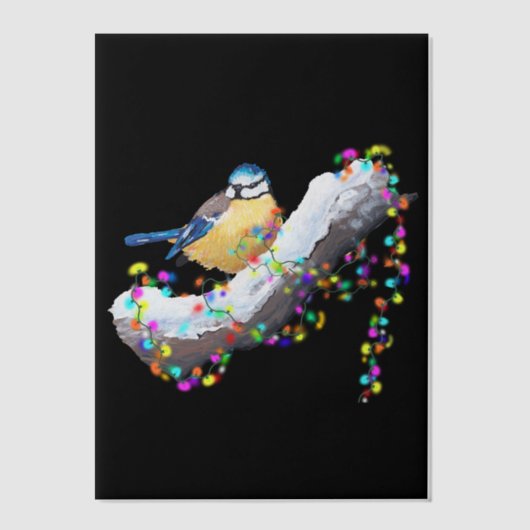 Twinkle Twinkle Little Tit Pergament Einladungen (Vorderseite)