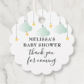 Twinkle Twinkle Neutral Dusche Danke Geschenkanhänger (Vorderseite)