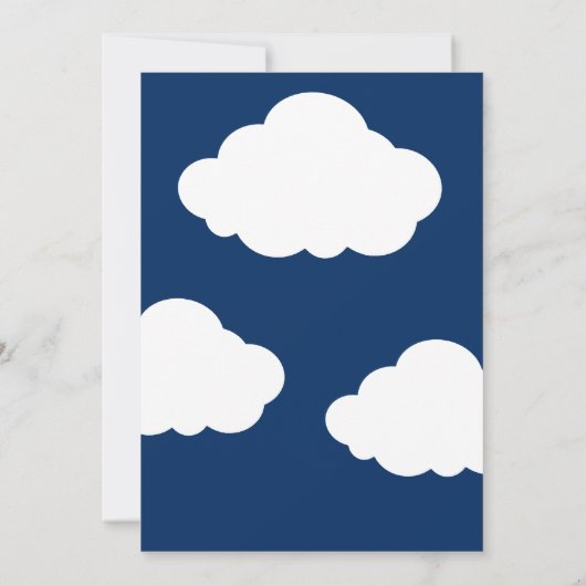 Twinkle Twinkle ONEderful Boy First Birthday Einladung (Rückseite)