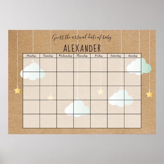 Twinkle Twinkle rustikale Ratschläge, der Fälligke Poster (Vorne)