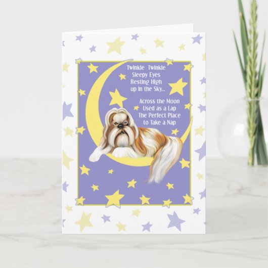 Twinkle Twinkle Shih Tzu Karte (Vorderseite)