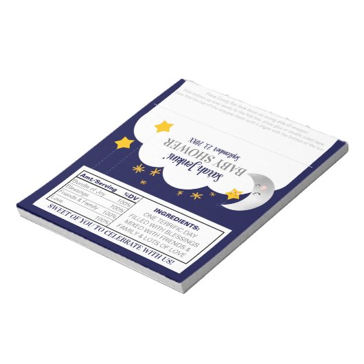 Twinkle Twinkle Star Baby Dusche Candy Wrapper Notizblock (Rotiert)