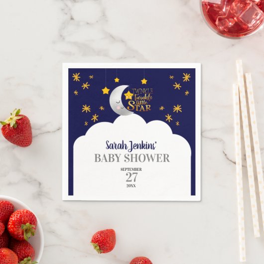 Twinkle Twinkle Star Baby Dusche Serviette (Beispiel)