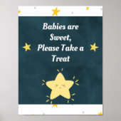 Twinkle Twinkle Star Baby Duschzeichen Poster (Vorne)
