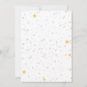 Twinkle Twinkle Stars Genderoffenbarung Einladung (Rückseite)