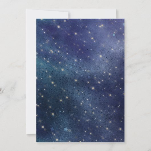 Twinkle Twinkle Stern Gender offenbaren Einladung (Rückseite)