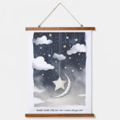 Twinkle Twinkle Stern Wandteppich Mit Holzrahmen (Vorderseite)