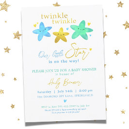 Twinkle Twinkle Unsere kleine Star Baby Dusche Inv Einladung