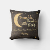 Twinkle Twinkle Wasserfarbe Kissen (Vorderseite)