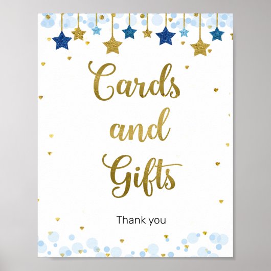 Twinkle Twinkle Wasserfarbkarten und Geschenkschil Poster (Vorne)