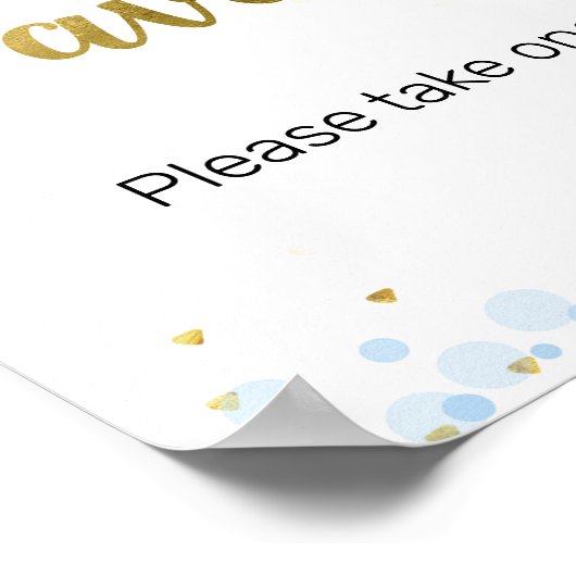 Twinkle Twinkle Watercolor Gefälligkeitszeichen Poster (Ecke)