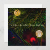 Twinkle, Twinkle Weihnachtskarte Feiertagskarte (Vorne/Hinten)
