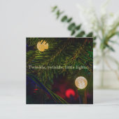Twinkle, Twinkle Weihnachtskarte Feiertagskarte (Stehend Vorderseite)
