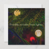 Twinkle, Twinkle Weihnachtskarte Feiertagskarte (Vorderseite)