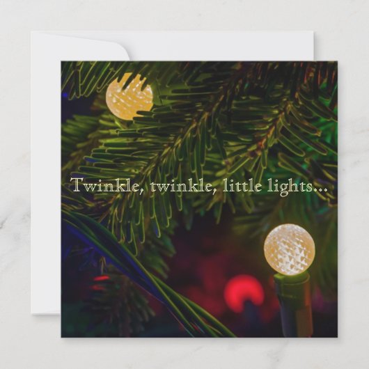 Twinkle, Twinkle Weihnachtskarte Feiertagskarte (Vorderseite)