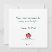 Twinkle, Twinkle Weihnachtskarte Feiertagskarte (Rückseite)