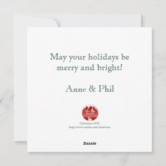 Twinkle, Twinkle Weihnachtskarte Feiertagskarte (Rückseite)