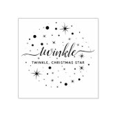 Twinkle Twinkle Weihnachtssterne Fallender Schnee Gummistempel (Prägung)