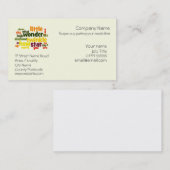 Twinkle, Twinkle wenig Stern-Kinderzimmersorgfalt Visitenkarte (Vorne/Hinten)