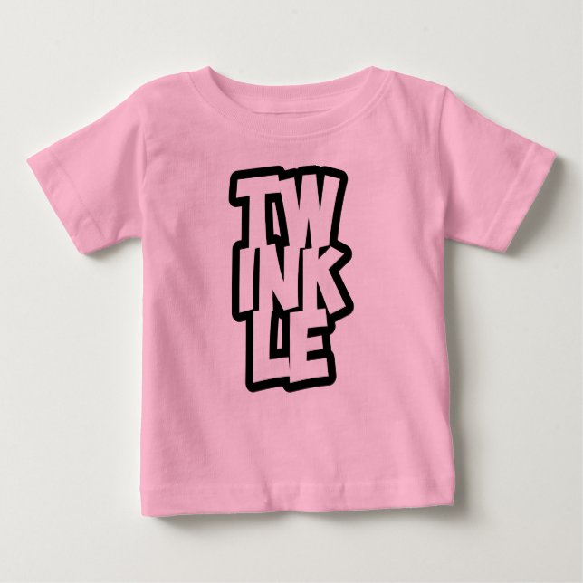 TWINKLE Typografy baby T - Shirt (Vorderseite)