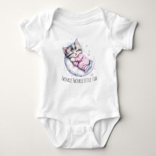 Twinkle Whiskers — Moonlit Baby Dreams Baby Strampler (Vorderseite)