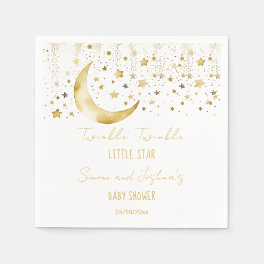 Twinkle winzige Babydusche Serviette (Vorderseite)