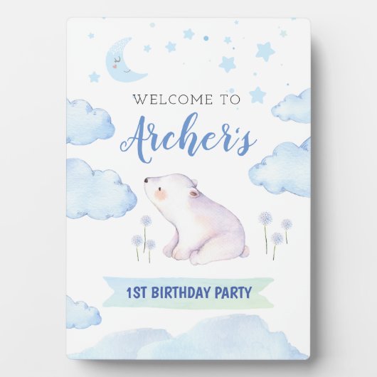 Twinkle winzige Geburtstagsmarke Fotoplatte (Vorderseite)