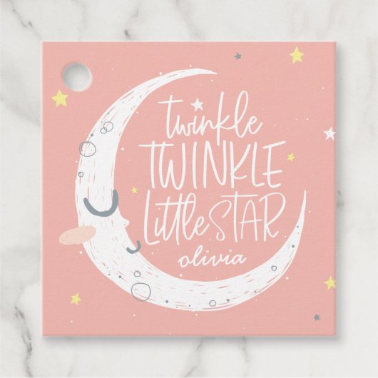 Twinkle, winzige kleine Geburtstagsfeier Geschenkanhänger (Vorderseite)