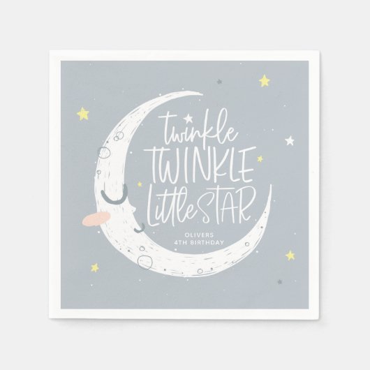 Twinkle, winzige kleine Geburtstagsparty Serviette (Vorderseite)