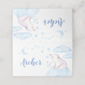 Twinkle winzige kleine Platzkarte (Außenseite Aufgefaltet)