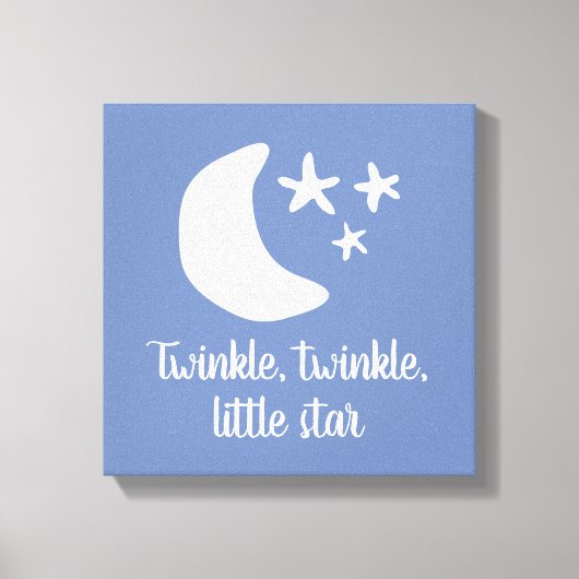 Twinkle winzige kleine Star Kinderzimmer Leinwand (Vorderseite)